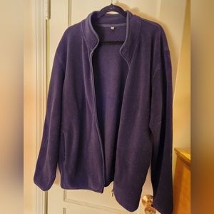 UNIQLO FLEECE  FULL ZIP JACKET NAVY XXL